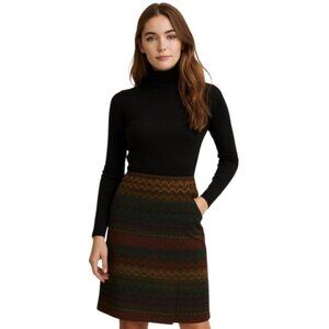 Issac Hazan 80s Vintage High Waisted Tribal Wrap Skirt